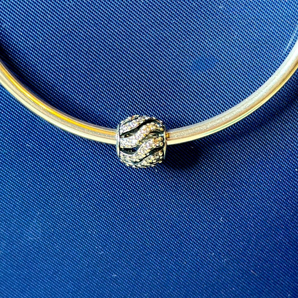 Silver Beaded Pandora Charm